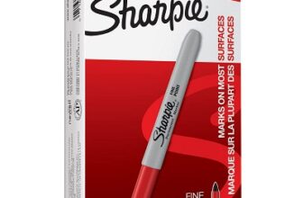SHARPIE Red Permanent Marker Fine Tip for Precise Writing