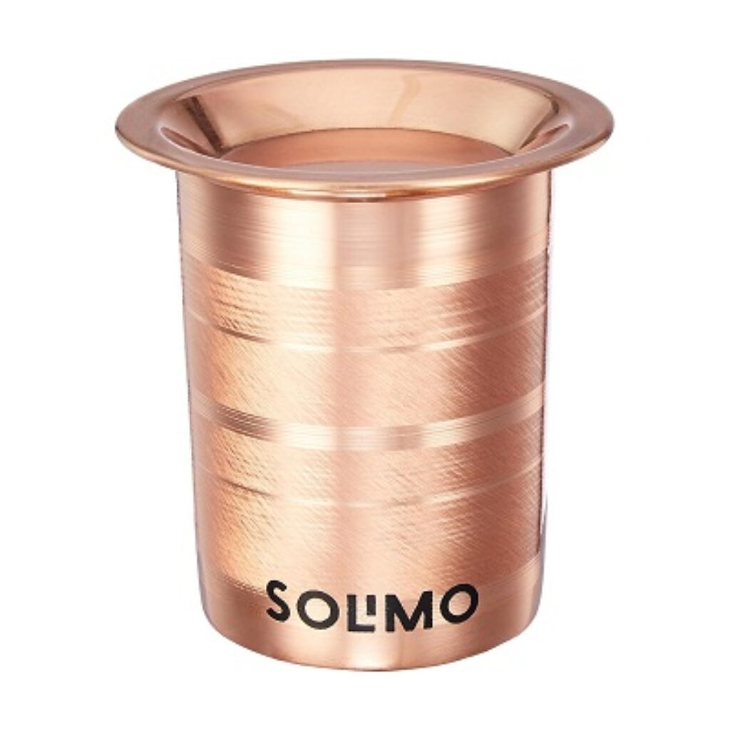 Amazon Brand - Solimo Copper Tumbler Cup with Lid, Set of 2, 300 ml