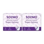 Amazon Brand - Solimo Super Cottony XL, 40s x 2 (Pack of 80 Napkins)