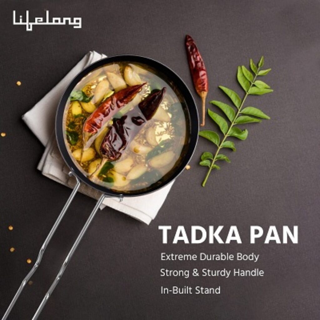 Lifelong Hard Anodized Tadka Pan 10 CM