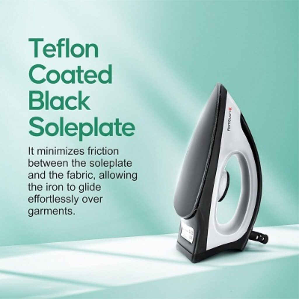 Longway Kwid Light Weight Non-Stick Teflon Coated Dry Iron