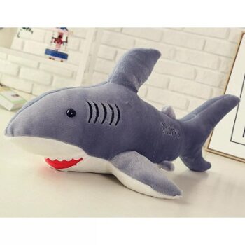 Tickles Shark Stuffed Plush Animal Soft Toy (Color :Grey Size:38 Cm)