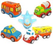 FunBlast Unbreakable Pull Back Vehicles Car Toy (Set of 5)