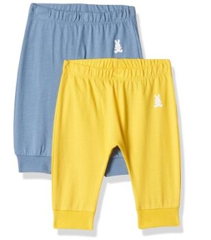 Pack of Two Solid Trackpants with Bottom Yellow
