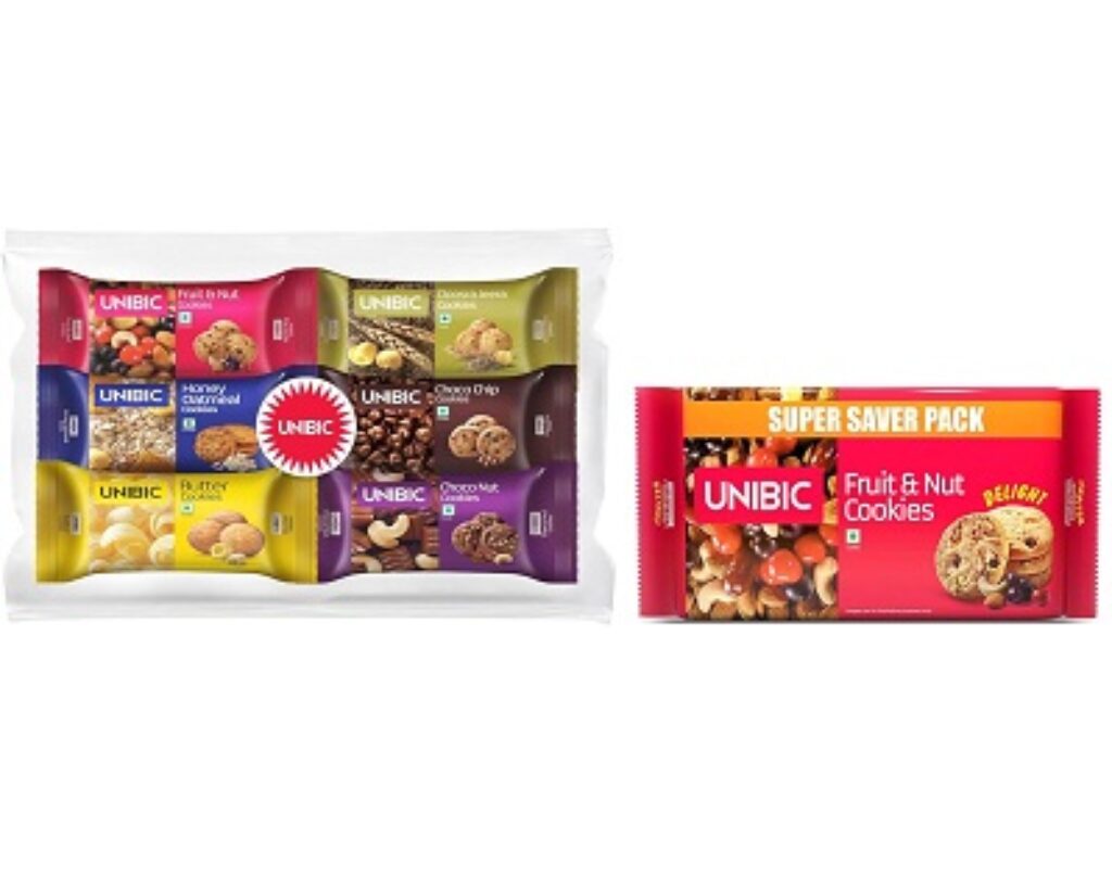 UNIBIC Cookies, Assorted Cookies, 450 g (Pack of 6 x 75 g)