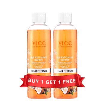 VLCC Hair Fall Control Shampoo - B1G1 - 350ml X 2 (700ml) | Stronger, Thicker Hair. Helps Control Hair Fall