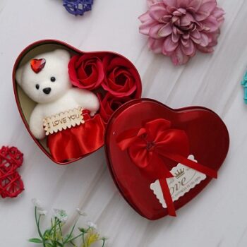 eCraftIndia Heart Shaped Valentine's Day Gift Box