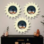 Creative Arts n Frames 11 inch Set of 3 Round Wall Décor Hand