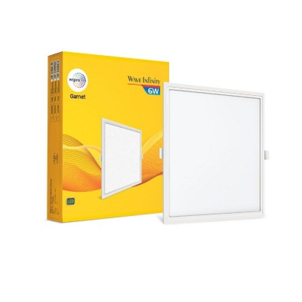 wipro Garnet 6W Square LED Wave Infinity Panel