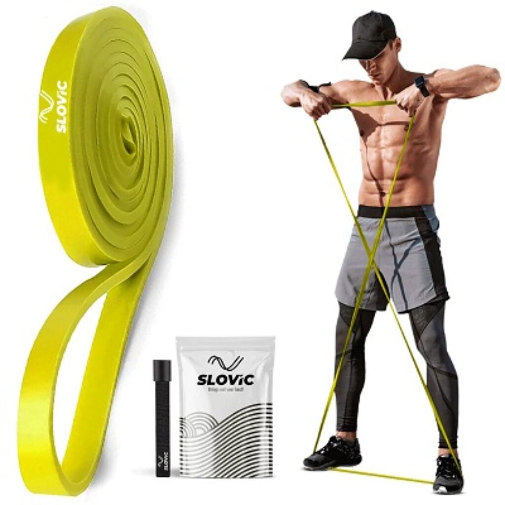 Slovic Yellow Resistance Bands for Workout for Men and Women