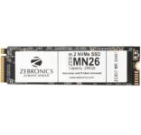 ZEBRONICS ZEB-MN26 256GB M.2 NVMe Solid State Drive (SSD), with 1900MB/s Read Speed
