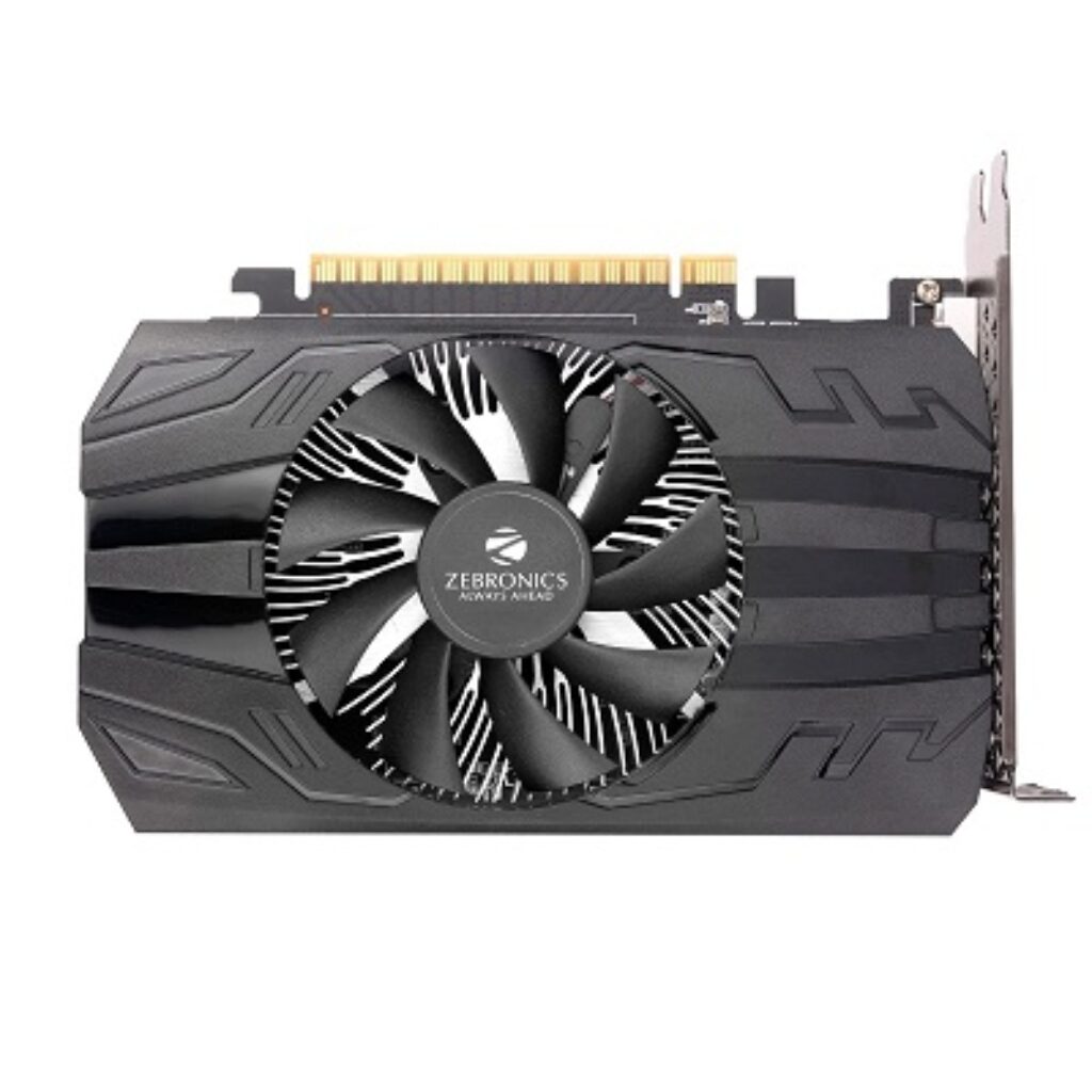 ZEBRONICS GTX1050TI-4GD5 Graphic Card with Display outputs HDMI, DVI & VGA,PCI Express x16 (pci_e), 4GB GDDR3 RAM