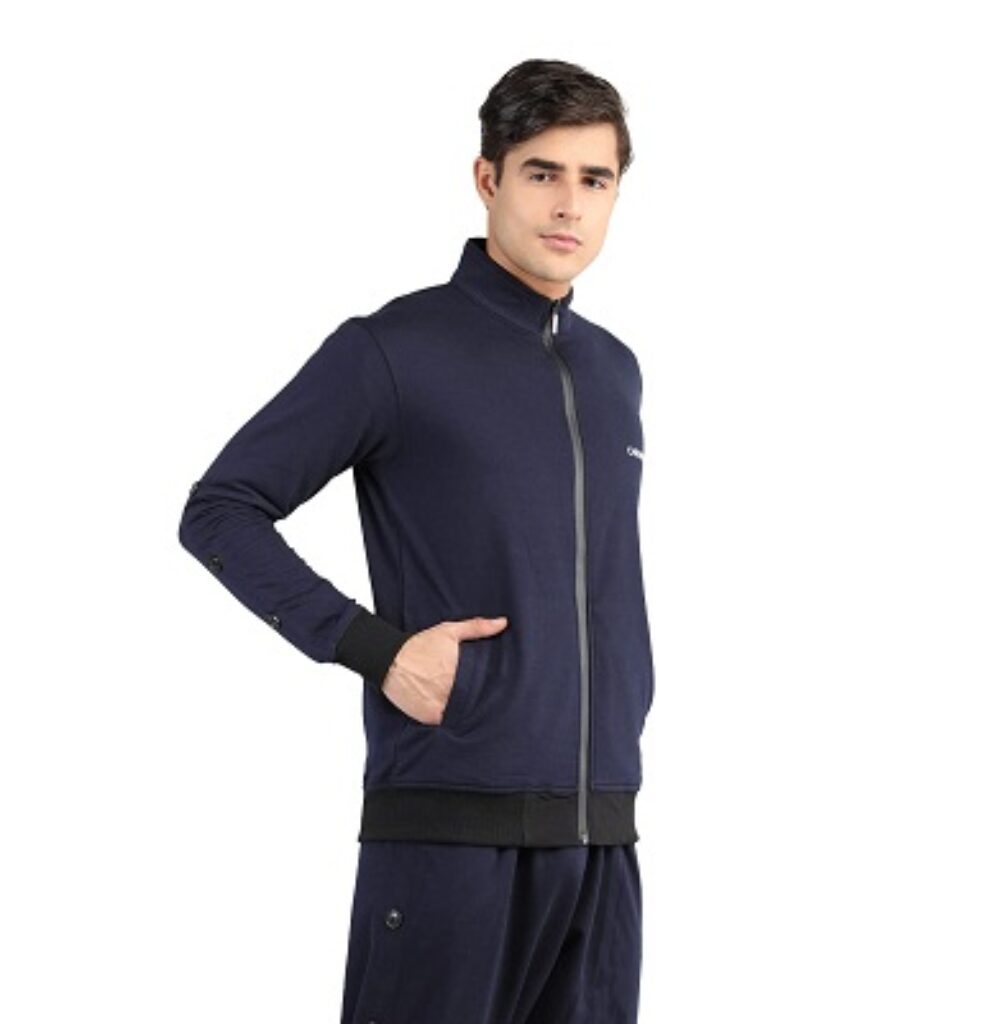 CHKOKKO Men Winter Sports Running Zipper Stylish Jacket