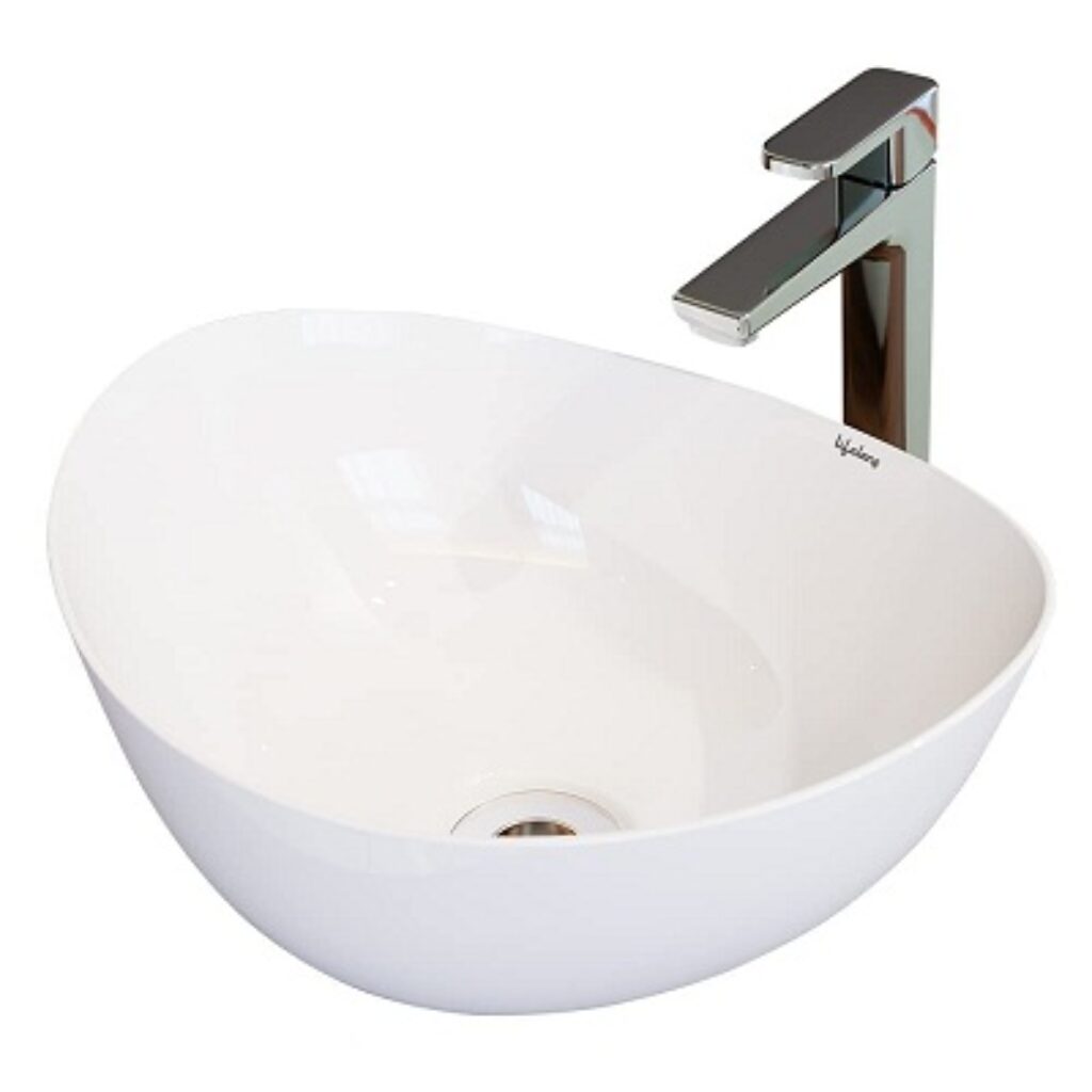 Lifelong LLBAWB01 White Table top Wash Basin/Glossy Finish