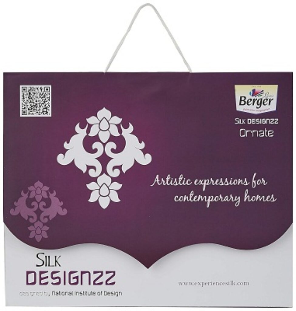 Berger Silk Designzz Ornate Stencil (7.87 x 7.87 inches, Pack of 2)