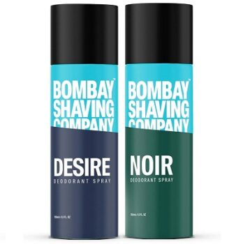 BOMBAY SHAVING COMPANY Desire & Noir 150ml x 2 Combo | Deodorant Spray - For Men (300 ml, Pack of 2)