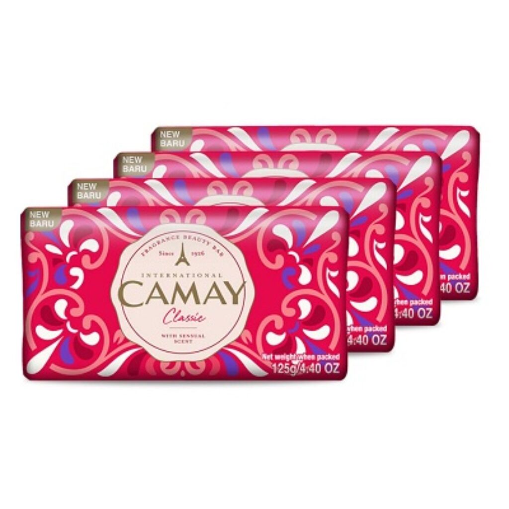 Camay Classic Carnations & Roses Beauty Soap with Indulging French Fragrance