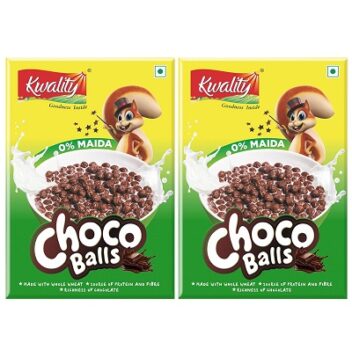 Kwality Choco Balls 375g (Pack 2) | Made with Whole Wheat,