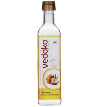 Amazon Brand - Vedaka Cold Pressed Virgin Coconut Oil Bottle, 500 ml | 100% Pure