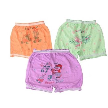 JMP Unisex Cotton Pantie sorty Bloomer Inner wear Shorts Combo Pack of 03