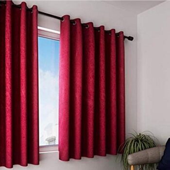 Cortina Polyester Print Window Curtains for Bedroom, Kitchen, Kids or Living Room