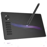 VEIKK A15PRO Graphic Drawing Tablet, 10 * 6 Inch Pen Tablet with 12 Hotkeys and a Quick Dial, Support Windows