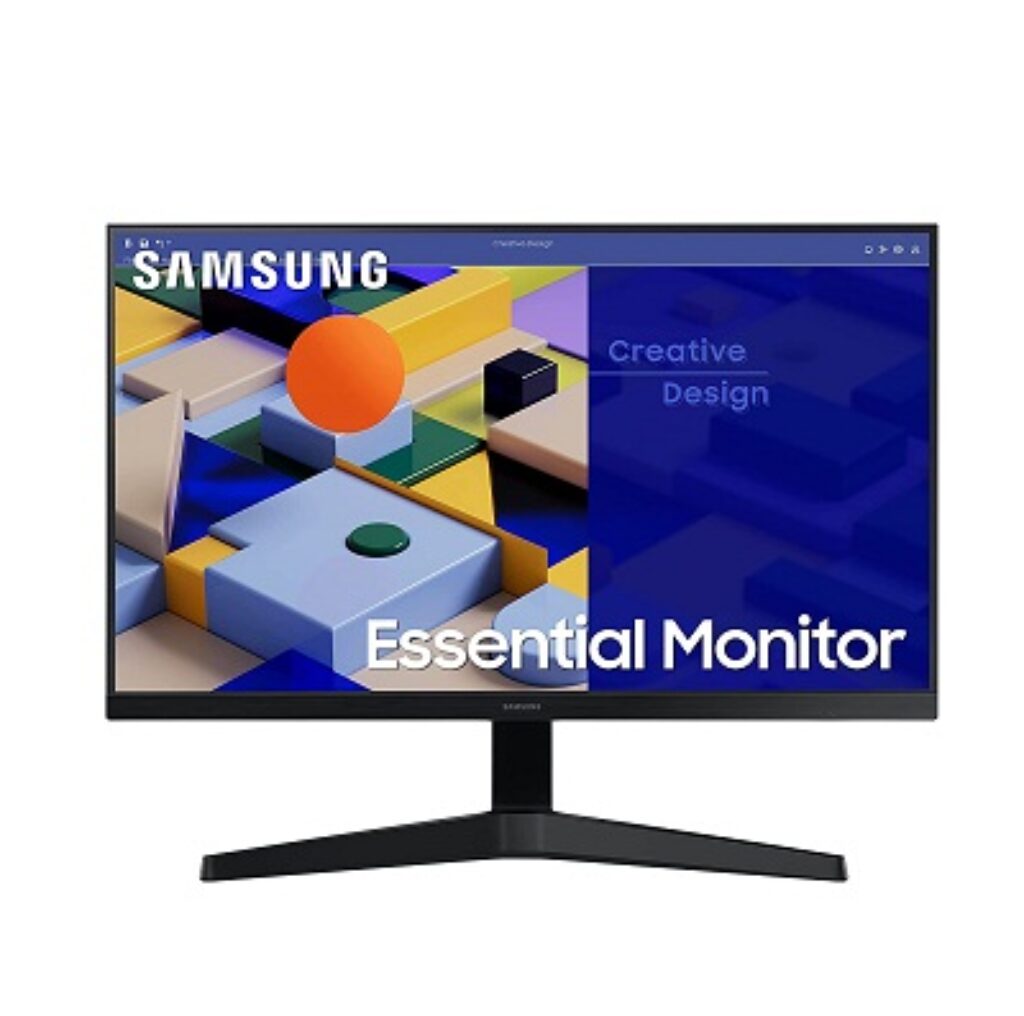 Samsung 24-inch (60.46cm) FHD Flat 1,920 x 1,080 Monitor, IPS, 75 Hz, Bezel Less Design, AMD FreeSync, Flicker Free, HDMI, D-sub, (LS24C310EAWXXL, Black)