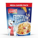 Kwality Frosted Flakes 1kg | Made with Golden Corns | 99% Fat Free, Natural Source of Vitamin & Iron