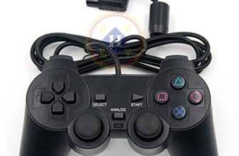 Generic Black Wired Controller 1.8M Double Shock Remote Joystick