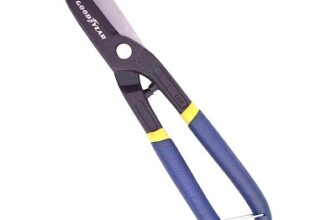 Goodyear Chrome Vanadium 12-inch Tin Cutter with Spring (Silver) (GY-13135)
