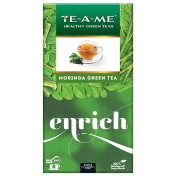 TE-A-ME Moringa Green Tea Bags 25 Pieces