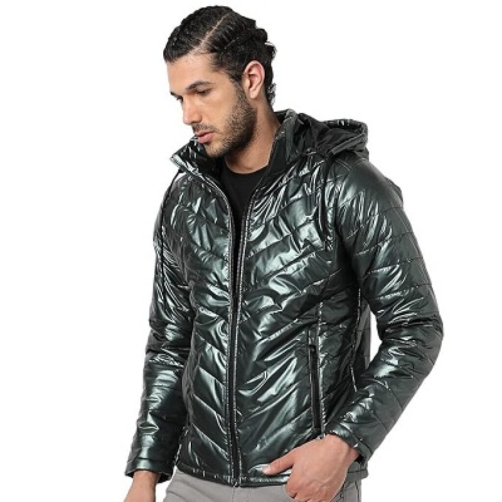 Campus Sutra Men Bomber Jacket Hoodie