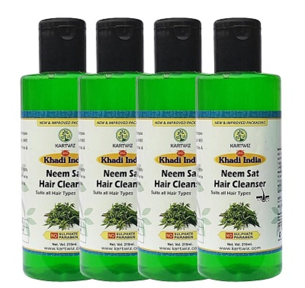 herbal Neem Sat Shampoo, 420ml (Pack of 4)