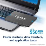 Lexar 240GB 2.5" SATA III Internal SSD, Up to 550MB/s Read (LNQ100X240G-RNNNG)