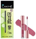 LAKMÉ Lip Color Everyday Pink (Matte) & LAKMÉ Eyeconic Insta Cool Kajal