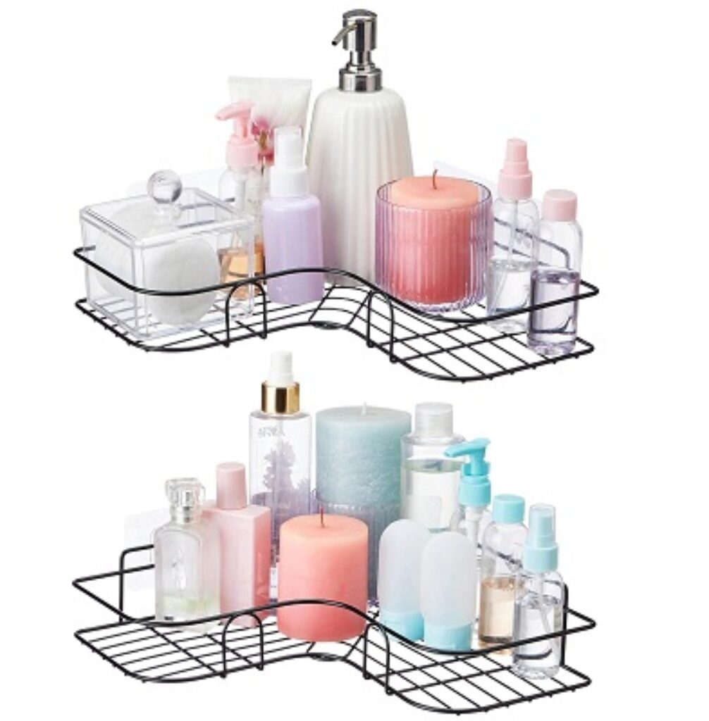 Amazon Basics Metal Self-Adhesive Organizer for Bathroom and Kitchen