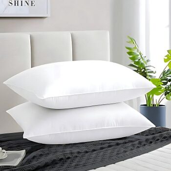 Microfiber Soft White Pillows - Set of 2
