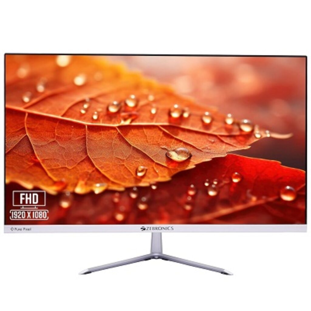 ZEBRONICS EA124 LED Monitor with FHD 1920x1080, IPS Display