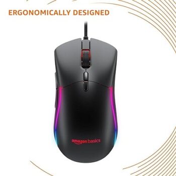 AmazonBasics Mini Ultralight Wired Gaming Mouse