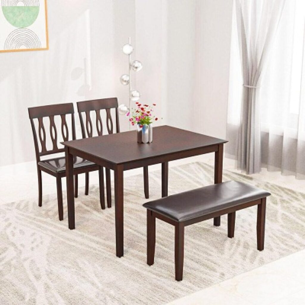 Nilkamal Olivia Solid Rubber Wood Dining Set