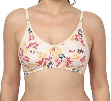 FIMS - Fashion is my style Cotton Bra Non-Padded Non-Wired Bra Floral Print Bra