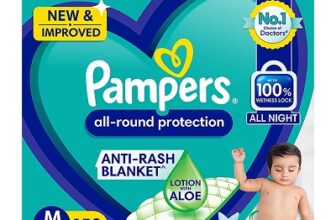 Pampers All round Protection Pants Style Baby Diapers, Medium (M) Size