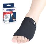 Skudgear Foot Care Plantar (1 Pair, Black) | Fasciitis Arch Support Sleeve