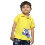 Nusyl Elephant Printed Infants Polo T-Shirt - NUICPTH0165