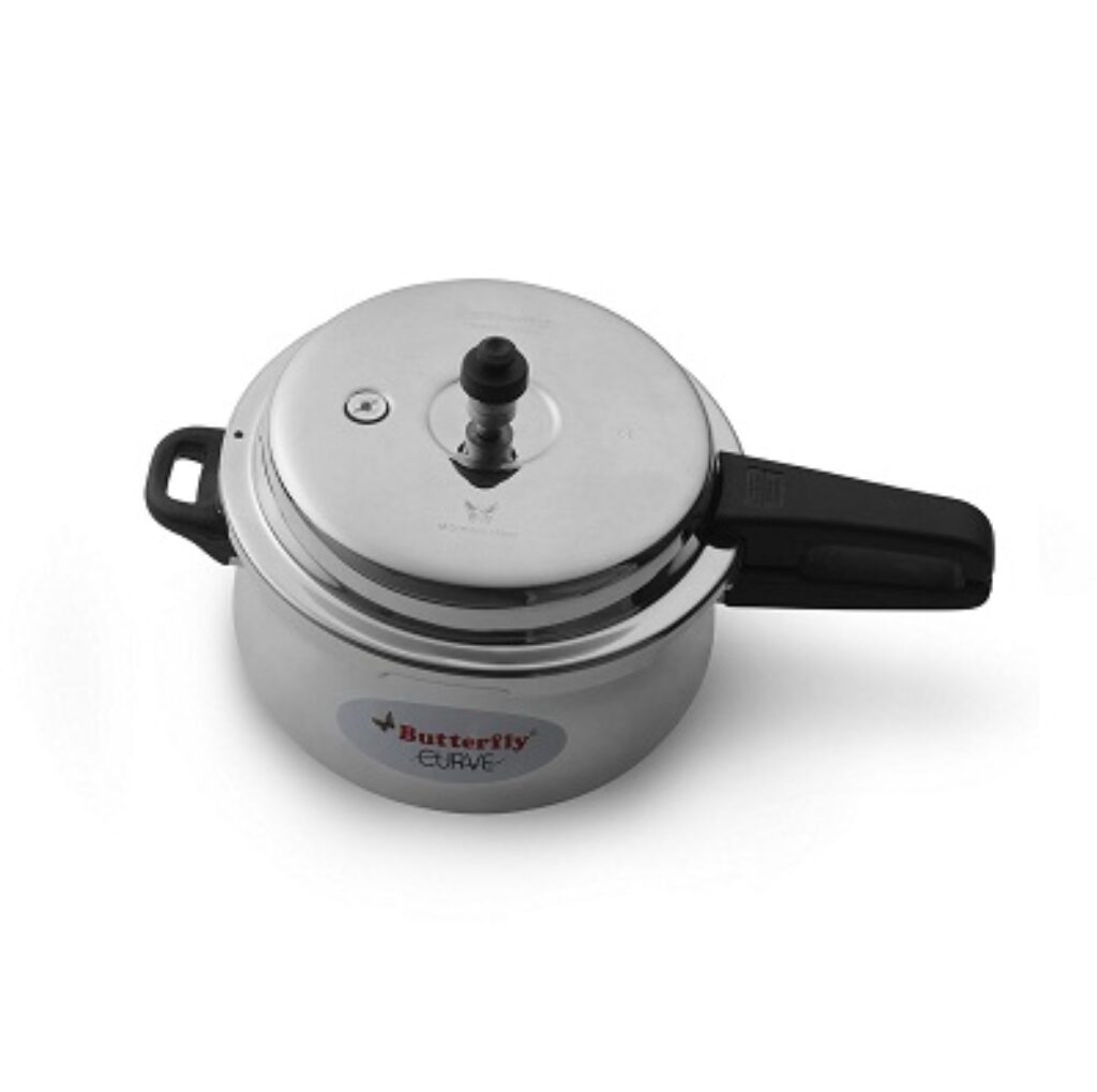 Butterfly Curve Stainless Steel Outer Lid Pressure Cooker, 5.5 Litre