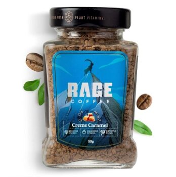 RAGE COFFEE Creme Caramel - Flavored Instant Coffee Powder
