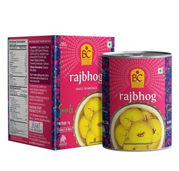 Bhikharam Chandmal Rajbhog Tin Sweets - Open & Eat - Indian Sweets