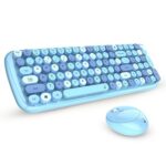 i GEAR KeyBee Retro Typewriter Inspired 2.4GHz Wireless Keyboard with Mouse Combo