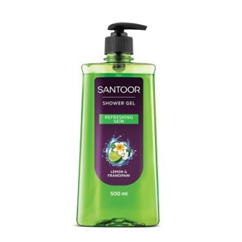 Santoor Lemon & Frangipani Refreshing Shower Gel