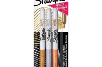 Sharpie Metallic Assorted Fine Tip Permanent Marker for Precise Writing